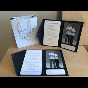 Gordon Ramsay photos with signatures